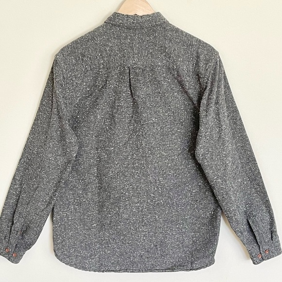 CPO Provisions Acrylic Blend Gray Button Down Shirt Men’s Medium - Picture 9 of 11